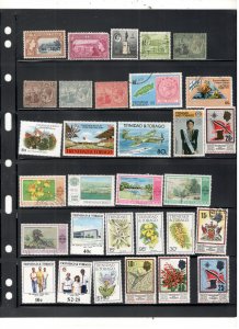 TRINIDAD & TOBAGO COLLECTION ON STOCK SHEET MINT/USED