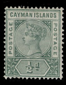 CAYMAN ISLANDS QV SG1a, ½d pale green, M MINT. Cat £15.