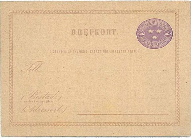 POSTAL HISTORY : SWEDEN - POSTAL STATIONERY unused