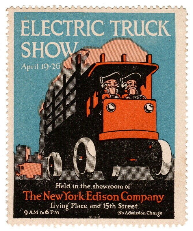 (I.B) US Cinderella : Electric Truck Show Label (New York)