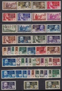 French Equatorial Africa 1940 SC 80-125 Mint Set 