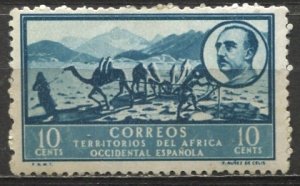 Spanish - West Africa; 1950: Sc. # 4: *-/MHH Single Stamp