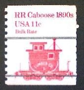 United States, Scott #1905a, used(o), 1984,  Caboose of 1890s  11¢