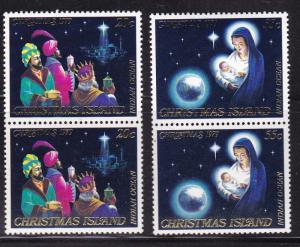 Christmas Island 1979 Christmas issue in Pairs  VF/NH