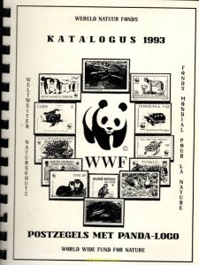 Wereld natuur fonds Catalogus 1993 postzegels met panda-logo