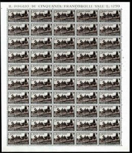 Francesco Paolo Michetti sheet of fifty copies