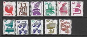 Germany 1074-85 MNH cpl. set, vf.   2022 CV $ 12.35