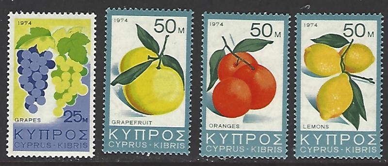 Cyprus #412-415 MNH Set of 4