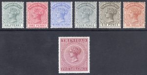 Trinidad 1883 1/2d-5s QV Definitive Scott 68-73+57 SG 106-113 MLH Cat $162