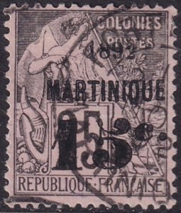 Martinique 1890 Sc 19 used Fort-de-France cancel