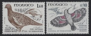 Monaco 1982 Native Birds set Sc# 1323-28 NH