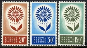 CYPRUS Sc # 244-6 MNH Complete EUROPA