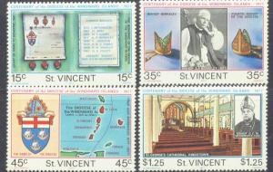 ST.VINCENT  495-98 MNH 1977 DIOCESE of the WINDWARD ISLS.