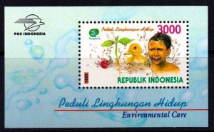 Indonesia 1999 Environmental Care Mint MNH Miniature Sheet SC 1855