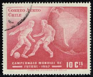 Chile #C247 World Soccer Championships; Used (0.25)