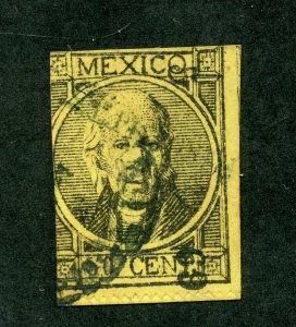 MEXICO HIDALGO SC# 69 FOLL# 76 TYPE II PERF 5 69 SAN LUIS POTOSI USED AS SHOWN