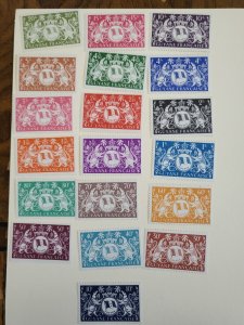 Stamps French Guiana Scott #173-91 nh