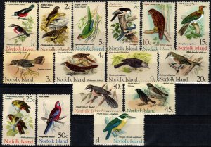 1970 Norfolk Is Birds (15) (Scott 126-40) MLH
