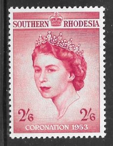 Southern Rhodesia 80: 2/6 Queen Elizabeth II, MH, F-VF