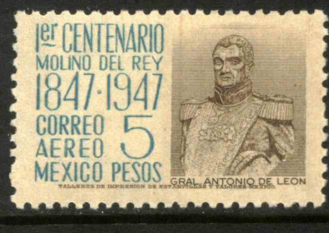 MEXICO C184, $5P 1847 Battles Centennial MINT, NH. F-VF.