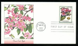 US 3196 Flowering Trees Prairie Crab Apple UA Fleetwood cachet FDC