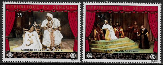 Senegal #357-8 MNH Set - Theater Day