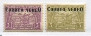 Columbia 1932 Airmails 3 and 5 pesos mint NH