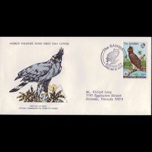 GAMBIA 1978 - FDC-384 WWF-Hawk