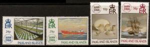 FALKLAND ISLANDS SG563/6 1988 LLOYDS OF LONDON MNH