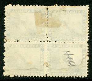 Nicaragua 1869 Momotombo  2¢ Medium Indigo (Blue) Maxwell #4 Block Mint  K706 ⭐