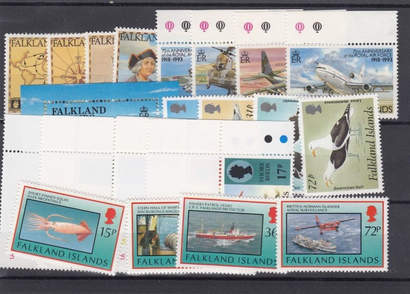 Falkland Islands QEII Modern Sets x 5 MNH BP11185