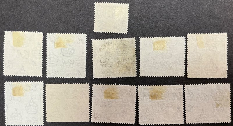 Malta #191-205 - 1938-1943 Complete Overprint set of 21 Used stamps.