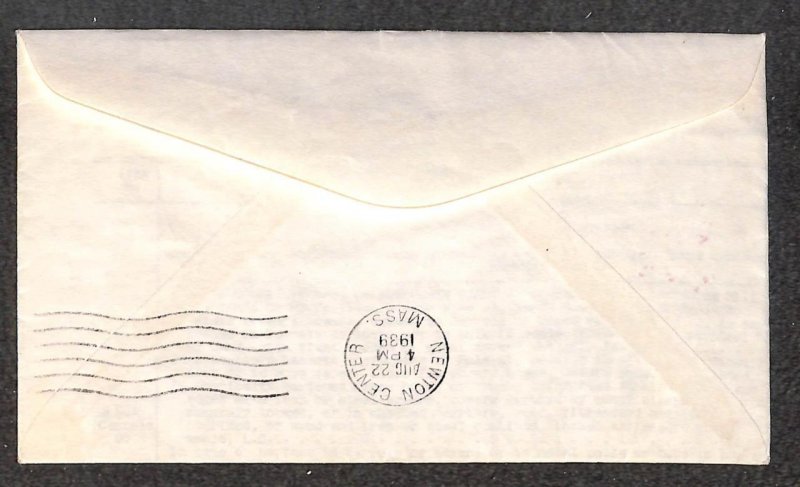 USA 805 PREXY STAMPS S.S. SCANMAIL SCANTIC LINES SHIP POSTED AT SEA COVER 1939