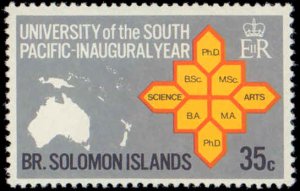 Solomon Islands #195-197, Complete Set(3), 1969, Never Hinged