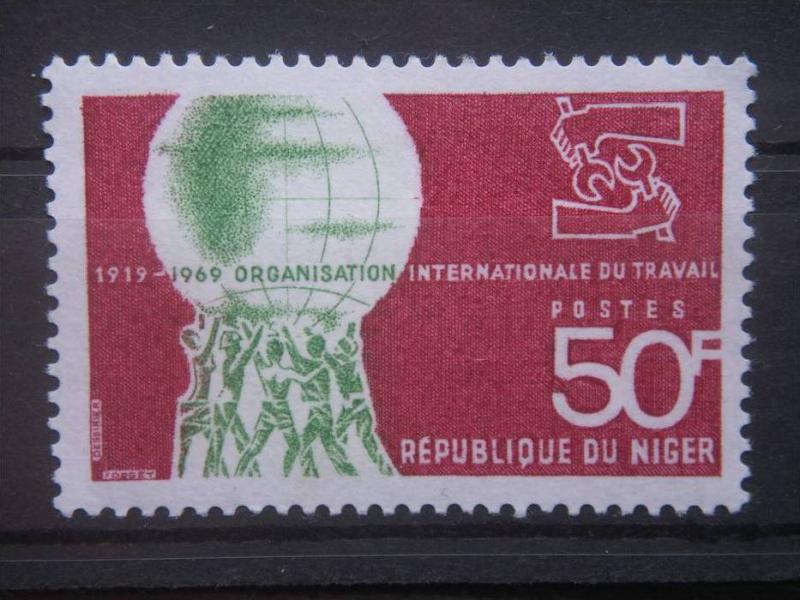 NIGER, 1969, MNH 50f, World Labor Organization. Scott 214