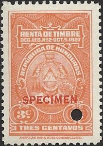 HONDURAS SPECIMEN