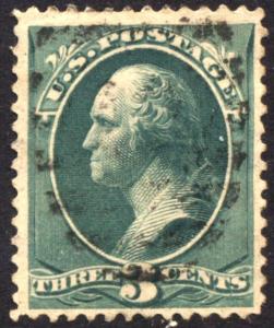 SC#184 3¢ Washington (1879) Used  