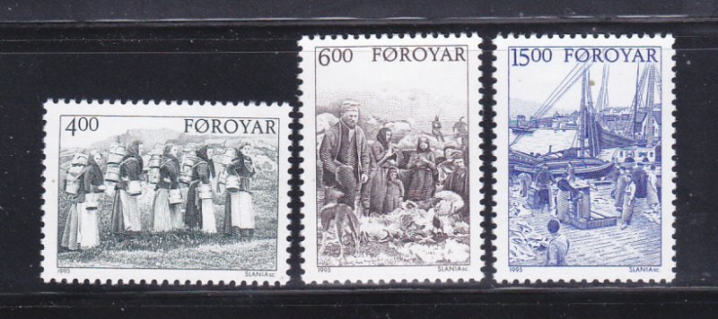 Faroe Islands 291-292 Set MNH Early Folk Life