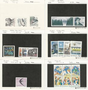 Sweden, Postage Stamp, #1678//1718 Mint NH, 1988, JFZ