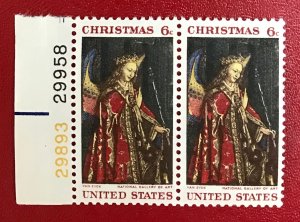 1968 US Sc 1363 MNH pair 6 cent Gabriel CV$.60 Lot 1763