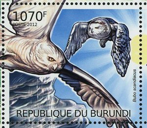 Global Warming Stamp Bubo Scandiacus Sterna Paradisaea Pygoscelis Adeliae S/S