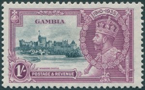 Gambia 1935 1s slate & purple Jubilee SG146 unused