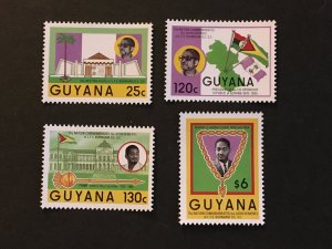 1986 Guyana 1505-1508, President L.F.S. Burnham In Memoriam