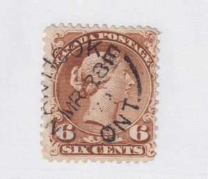CANADA #27a fine USED  Nanticoke ON postmark