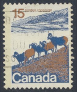 Canada  SC# 595 *  SG 703p Used  Type I tagged  see  details & scans