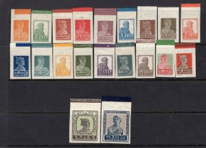 RUSSIA YR 1925,SC 304A-25A,MI 271IB-291IB,MNH(HINGED MARGINS),WMKS,RARE