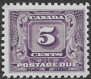 Canada  J-9    1930   5 cents   FVF  Mint  hinged