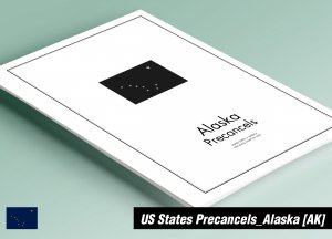 PRINTED ALASKA [TOWN-TYPE] PRECANCELS STAMP ALBUM PAGES (1 page)