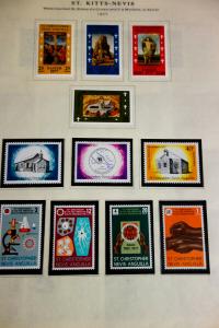 St Kitts Stamp Collection Mostly Mint Potent