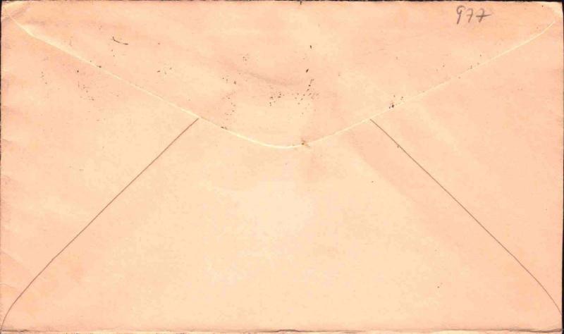 1939 Swaziland philatelic cover - coronation issue - slit open at left   stk#977